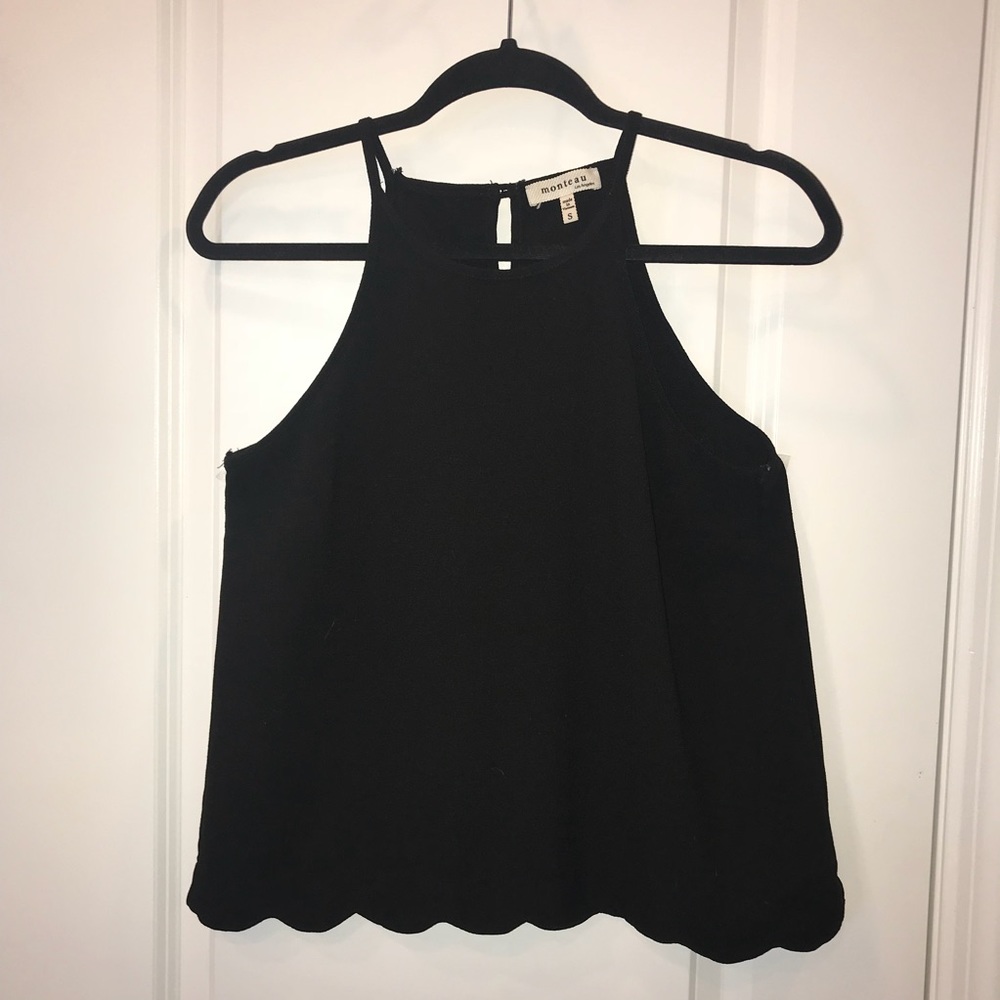 Black halter top